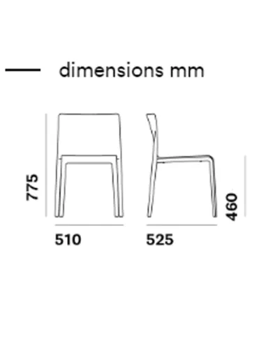 Стул PEDRALI VOLT 670 темно-серый - купить Киев, Днепр, Одесса, Львов, Харьков