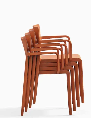 Стул PEDRALI VOLT 675 оранжевый  - купить Киев, Днепр, Одесса, Львов, Харьков