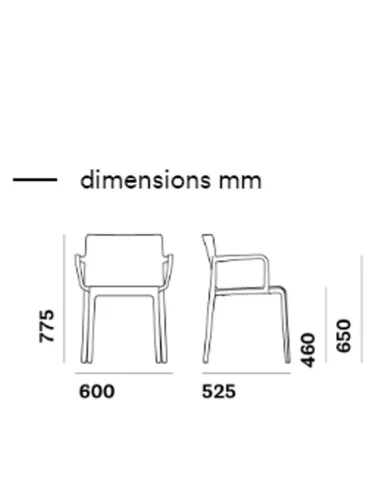 Стул PEDRALI VOLT 675 желтый - купить Киев, Днепр, Одесса, Львов, Харьков