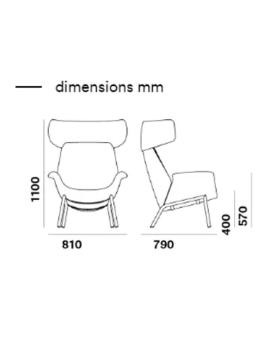 Кресло PEDRALI ILA LOUNGE 2022 - купить Киев, Днепр, Одесса, Львов, Харьков