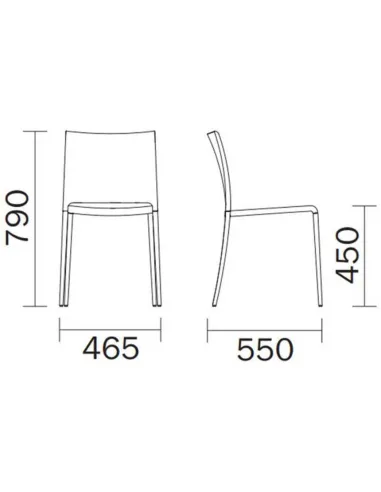 Стул PEDRALI MYA 700 ALU - купить Киев, Днепр, Одесса, Львов, Харьков