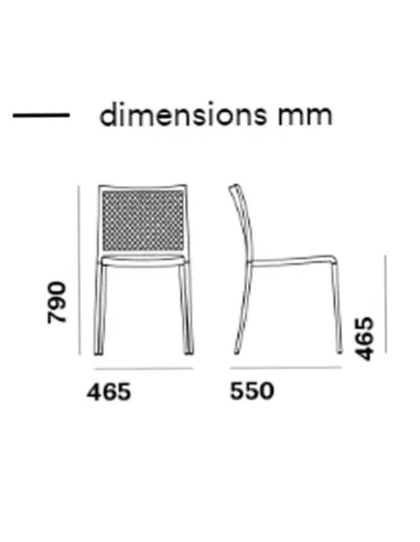 Стул PEDRALI MYA 702 - купить Киев, Днепр, Одесса, Львов, Харьков