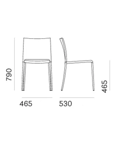 Стул PEDRALI MYA 710 - купить Киев, Днепр, Одесса, Львов, Харьков