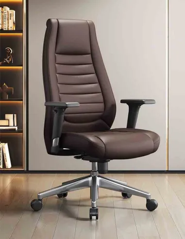 Кресло руководителя A1802, коричневое, экокожа - купить Киев, Днепр, Одесса, Львов, Харьков