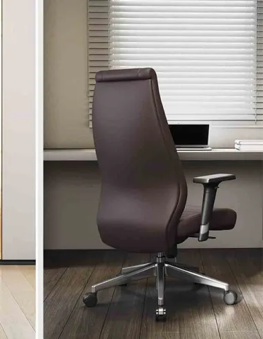 Кресло руководителя A1802, коричневое, экокожа - купить Киев, Днепр, Одесса, Львов, Харьков