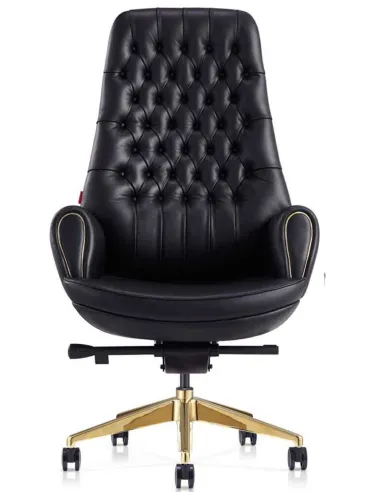 Кресло 9132 BL для руководителя, черное, кожаное - купить Киев, Днепр, Одесса, Львов, Харьков