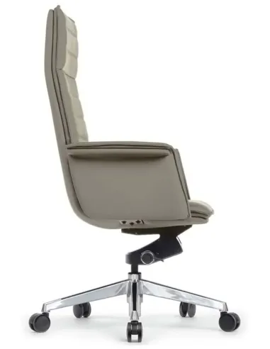 Кресло A1819-2 для руководителя, светло-серое, кожаное - купить Киев, Днепр, Одесса, Львов, Харьков