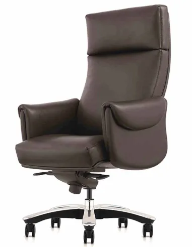 Кресло A2108 для руководителя, коричневое, кожаное - купить Киев, Днепр, Одесса, Львов, Харьков