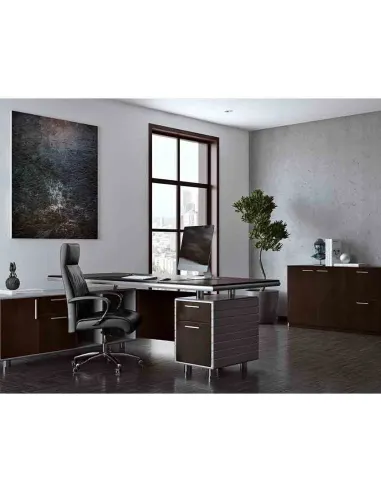 Кресло 9164 BL для руководителя, черное, кожаное - купить Киев, Днепр, Одесса, Львов, Харьков