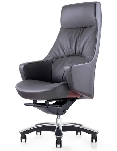 Кресло A2208 для руководителя, коричневое, кожаное - купить Киев, Днепр, Одесса, Львов, Харьков