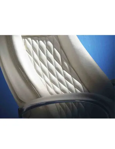 Кресло F385 WL для посетителя, белое, кожаное - купить Киев, Днепр, Одесса, Львов, Харьков