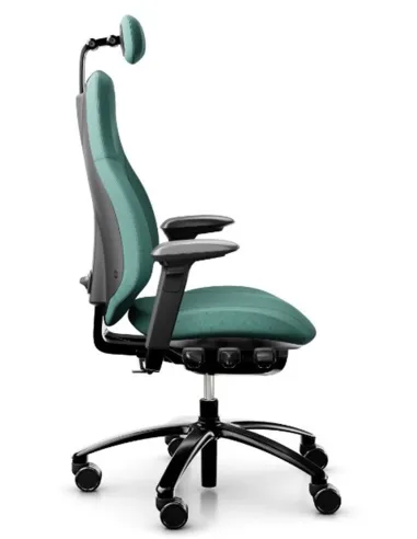 Кресло FLOKK RH MEREO 220 BLACK, тканевое - Купить швецкое эргономичное кресло. Цена Киев, Харьков, Днепр, Львов, Одесса