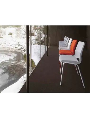 Кресло PROFIM ANA 4340SR для посетителя, красное - купить Киев, Днепр, Одесса, Львов, Харьков