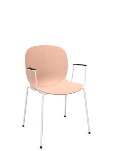 Крісло PROFIM NOOR 4-LEGS 6050 ROSE, для відвідувача, з підлокітниками - купити Київ, Дніпро, Одеса, Львів, Харків