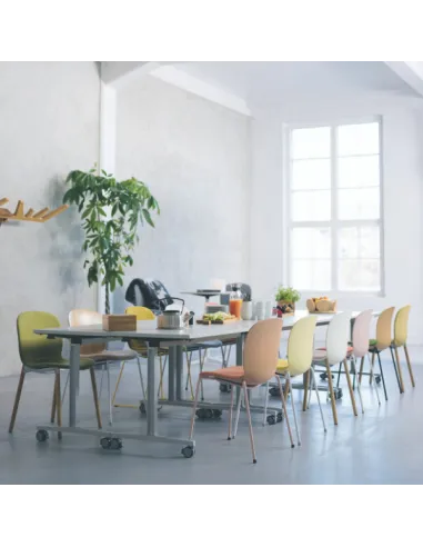 Кресло PROFIM NOOR 4-LEGS 6050S SKY, для посетителя, с подлокотниками - купить Киев, Днепр, Одесса, Львов, Харьков