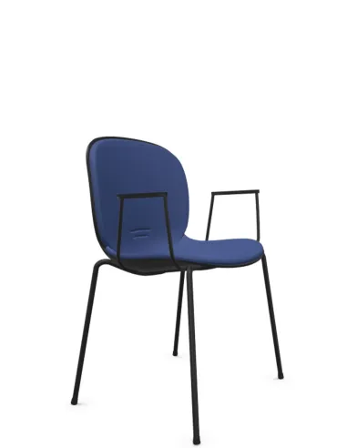 Кресло PROFIM NOOR 4-LEGS 6050SB GRAPHITE, для посетителя, с подлокотниками - купить Киев, Днепр, Одесса, Львов, Харьков