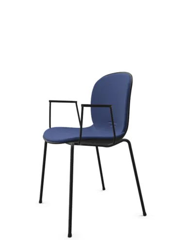 Кресло PROFIM NOOR 4-LEGS 6050SB GRAPHITE, для посетителя, с подлокотниками - купить Киев, Днепр, Одесса, Львов, Харьков