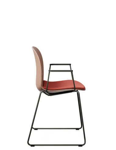 Кресло PROFIM NOOR SLEDGEBASE 6060S, для посетителя, с подлокотниками - купить Киев, Днепр, Одесса, Львов, Харьков