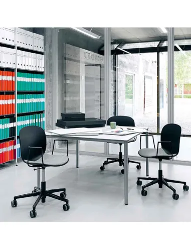 Кресло PROFIM NOOR FOOTBASE 6070 BLACK, с подлокотниками - купить Киев, Днепр, Одесса, Львов, Харьков