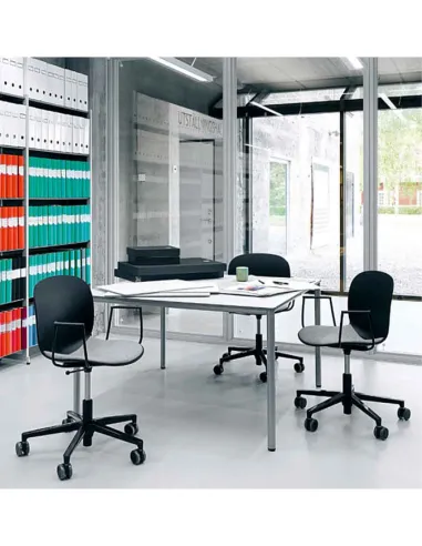 Кресло PROFIM NOOR FOOTBASE 6070S BLACK, с подлокотниками - купить Киев, Днепр, Одесса, Львов, Харьков