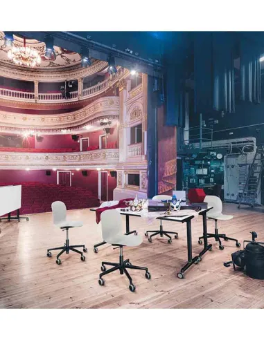 Кресло PROFIM NOOR FOOTBASE 6070SB BLACK с подлокотниками - купить Киев, Днепр, Одесса, Львов, Харьков