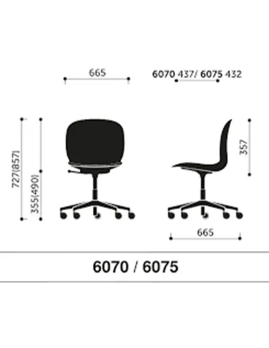 Кресло PROFIM NOOR FOOTBASE 6070SB WHITE, с подлокотниками - купить Киев, Днепр, Одесса, Львов, Харьков