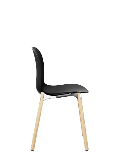 Кресло PROFIM NOOR WOODEN LEGS 6080 GRAPHITE, NATURAL ASH - купить Киев, Днепр, Одесса, Львов, Харьков