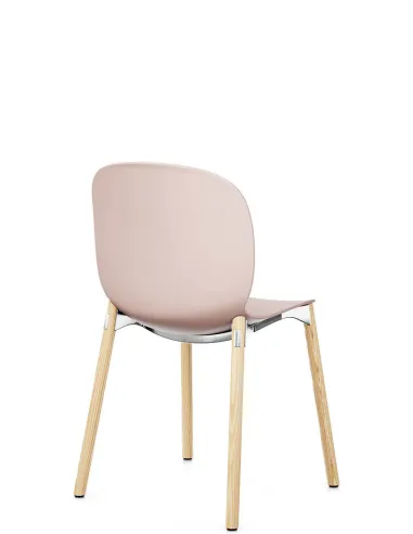 Кресло PROFIM NOOR WOODEN LEGS 6080 ROSE, NATURAL ASH - купить Киев, Днепр, Одесса, Львов, Харьков