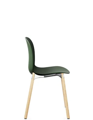 Кресло PROFIM NOOR WOODEN LEGS 6080 FOREST, NATURAL ASH - купить Киев, Днепр, Одесса, Львов, Харьков