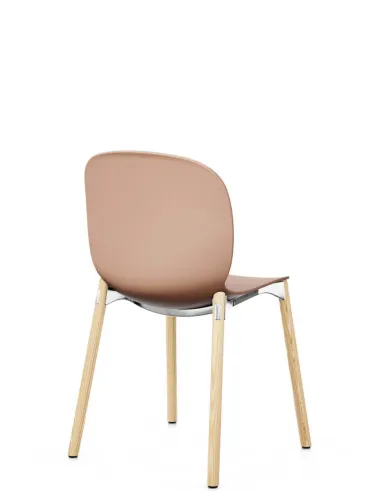 Кресло PROFIM NOOR WOODEN LEGS 6080 CORAL, NATURAL ASH - купить Киев, Днепр, Одесса, Львов, Харьков