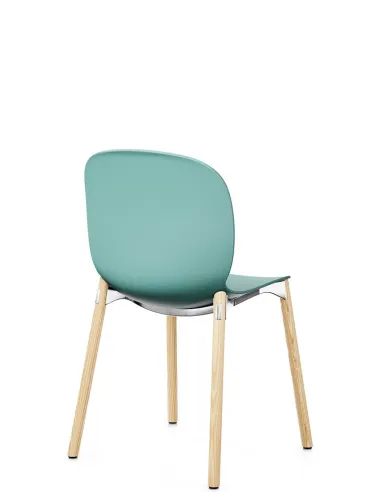 Кресло PROFIM NOOR WOODEN LEGS 6080 SEA GREEN, NATURAL ASH - купить Киев, Днепр, Одесса, Львов, Харьков