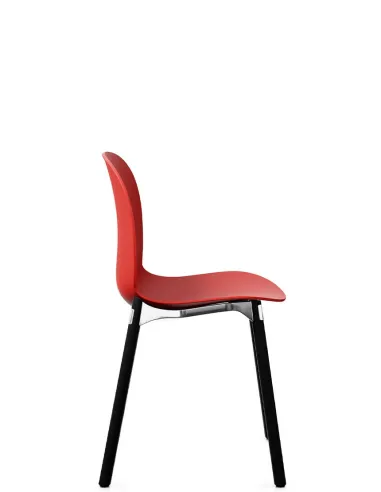 Кресло PROFIM NOOR WOODEN LEGS 6080 POPPY, DARK ASH - купить Киев, Днепр, Одесса, Львов, Харьков