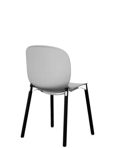 Кресло PROFIM NOOR WOODEN LEGS 6080 MISTY GREY, DARK ASH - купить Киев, Днепр, Одесса, Львов, Харьков