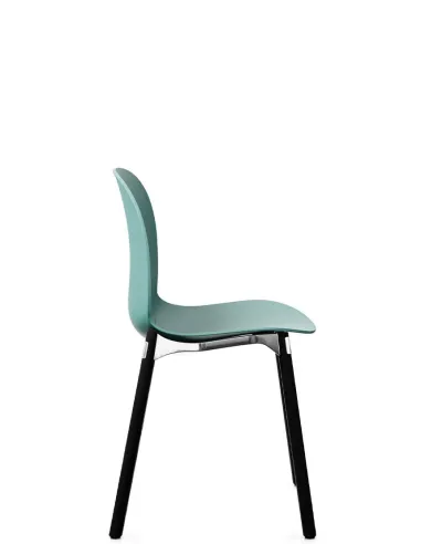 Кресло PROFIM NOOR WOODEN LEGS 6080 SEA GREEN, DARK ASH - купить Киев, Днепр, Одесса, Львов, Харьков