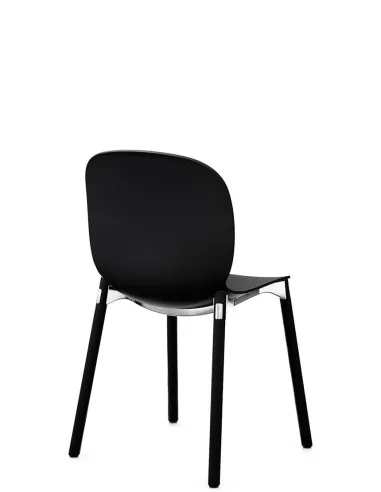 Кресло PROFIM NOOR WOODEN LEGS 6080 GRAPHITE, DARK ASH - купить Киев, Днепр, Одесса, Львов, Харьков