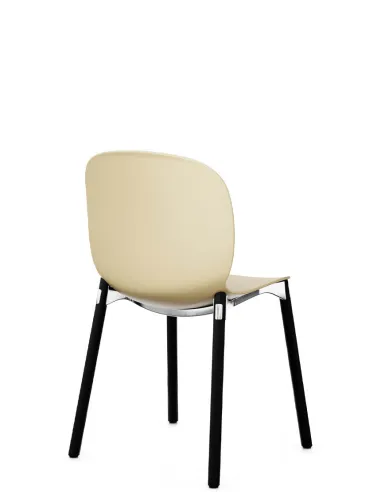 Крісло PROFIM NOOR WOODEN LEGS 6080 STRAW, DARK ASH - купити Київ, Дніпро, Одеса, Львів, Харків