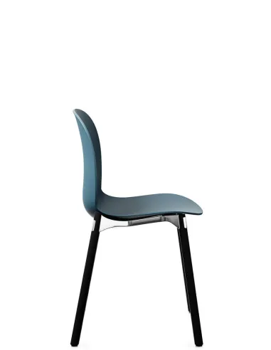 Кресло PROFIM NOOR WOODEN LEGS 6080 TEAL BLUE, DARK ASH - купить Киев, Днепр, Одесса, Львов, Харьков