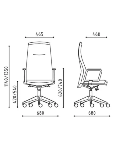Крісло VAGHI MAEVA GLSDL для керівника, шкіряне - купити Київ, Дніпро, Одеса, Львів, Харків
