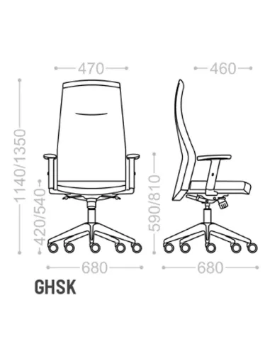 Кресло VAGHI MAEVA GHSKL для руководителя - купить Киев, Днепр, Одесса, Львов, Харьков