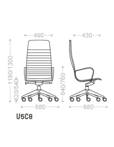 Кресло VAGHI UNION U5C8B для руководителя - купить Киев, Днепр, Одесса, Львов, Харьков