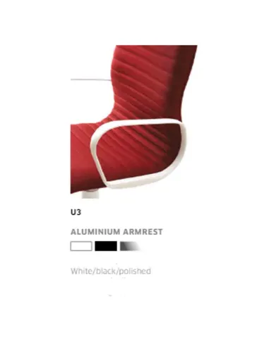 Кресло VAGHI UNION U3D6L со средней спинкой, кожаное - купить Киев, Днепр, Одесса, Львов, Харьков