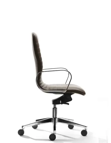 Кресло VAGHI UNION U3D6L со средней спинкой, кожаное - купить Киев, Днепр, Одесса, Львов, Харьков