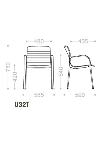 Кресло VAGHI UNION GUEST U32TN, для посетителей - купить Киев, Днепр, Одесса, Львов, Харьков