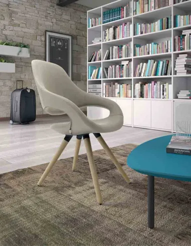 Крісло LEYFORM SAMBA PLUS 51552 для відвідувача, тканинне, із високою спинкою - купити Київ, Дніпро, Одеса, Львів, Харків