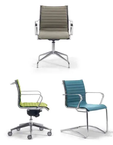 Конференц-кресло LEYFORM ORIGAMI IN 70136 кожаное - купить Киев, Днепр, Одесса, Львов, Харьков