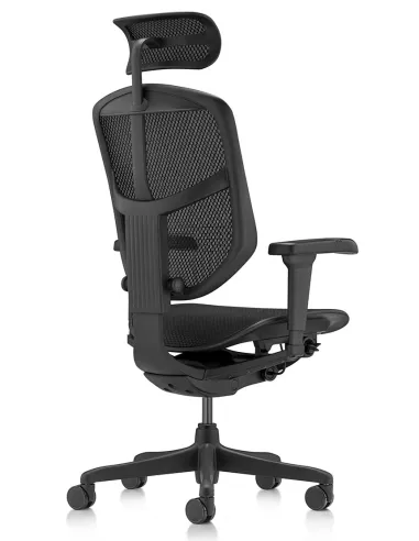 Кресло ENJOY ULTRA (EJU-B-HAM-4D, сетка T-168-B1 BLACK), эргономичное - купить Киев, Днепр, Одесса, Львов, Харьков