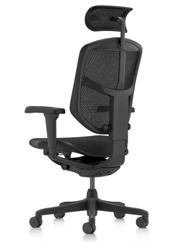 Кресло ENJOY ULTRA (EJU-B-HAM-4D, сетка T-168-B1 BLACK), эргономичное - купить Киев, Днепр, Одесса, Львов, Харьков