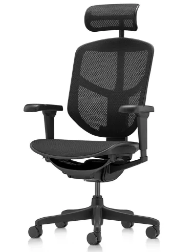 Кресло ENJOY ULTRA (EJU-B-HAM-4D, сетка T-168-B1 BLACK), эргономичное - купить Киев, Днепр, Одесса, Львов, Харьков
