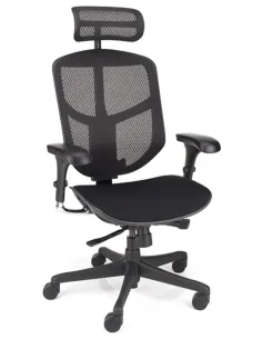 Крісло ENJOY CLASSIC 2 BLACK FABRIC ергономічне - купити Київ, Дніпро, Одеса, Львів, Харків