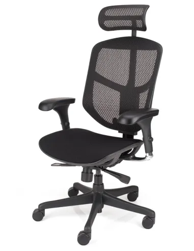 Кресло ENJOY BUDGET 2 BLACK FABRIC эргономичное - купить Киев, Днепр, Одесса, Львов, Харьков